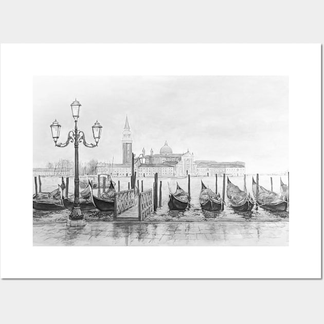 Venice vintage style art Wall Art by SlieptsovaArt